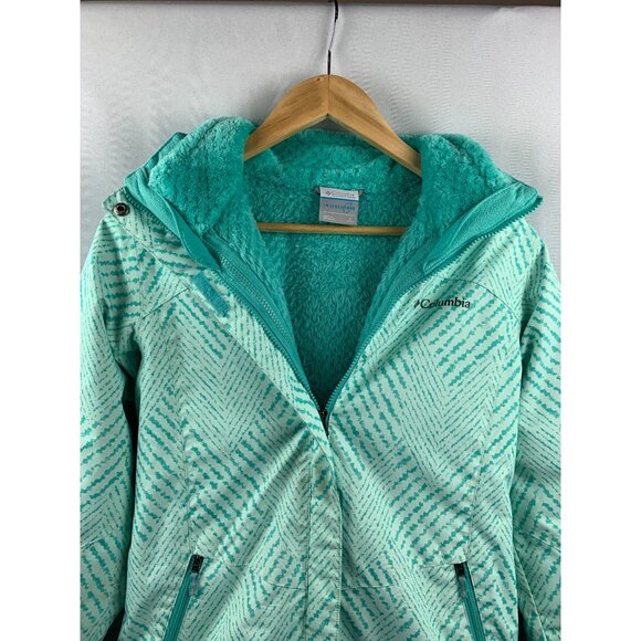 Women's Columbia Mint Green Interchangeable Jacket Size L - Picture 3 of 16